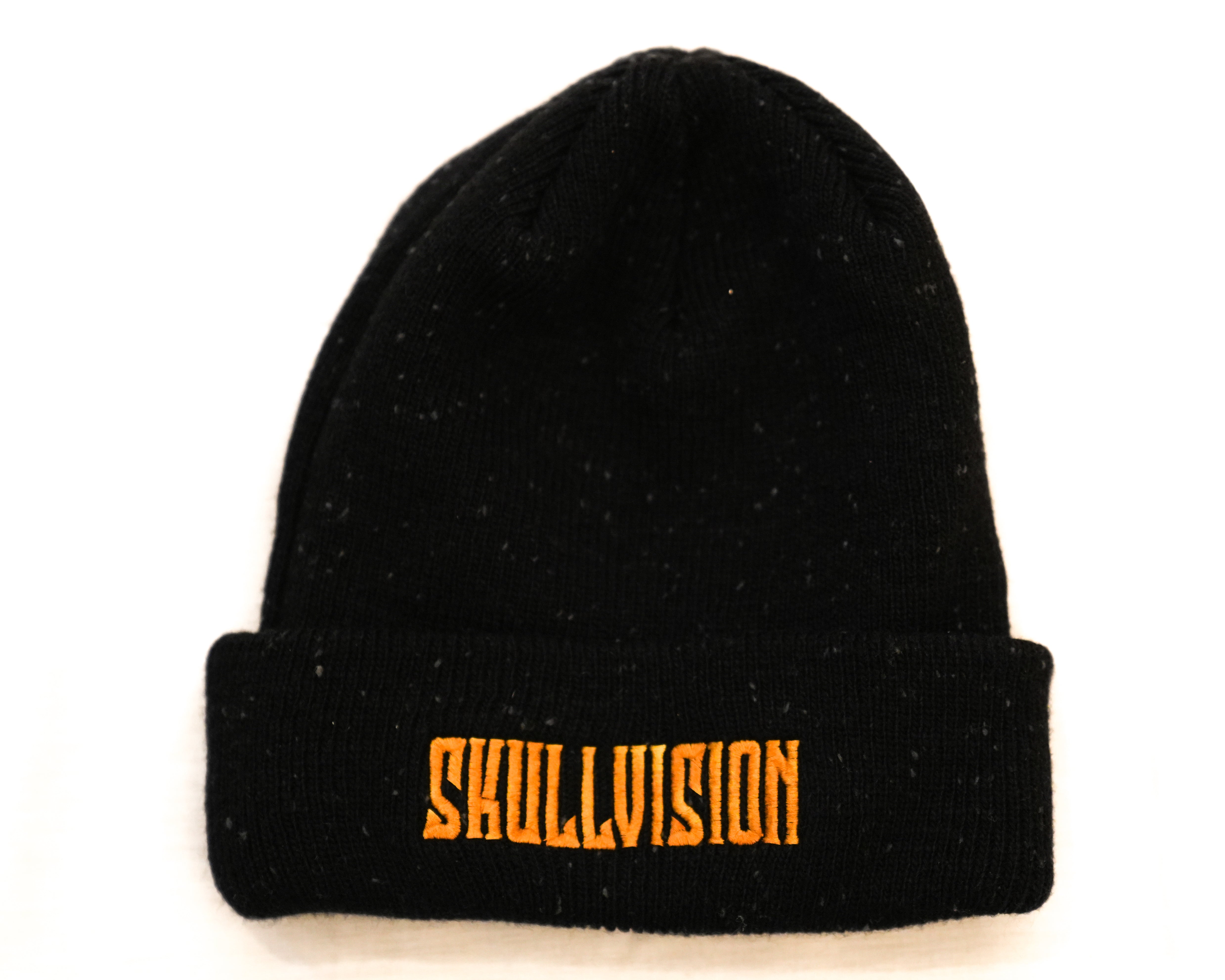 SKULL VISION BEANIE ORANGE – ROYALFLU$H x SKULL VISION STORE
